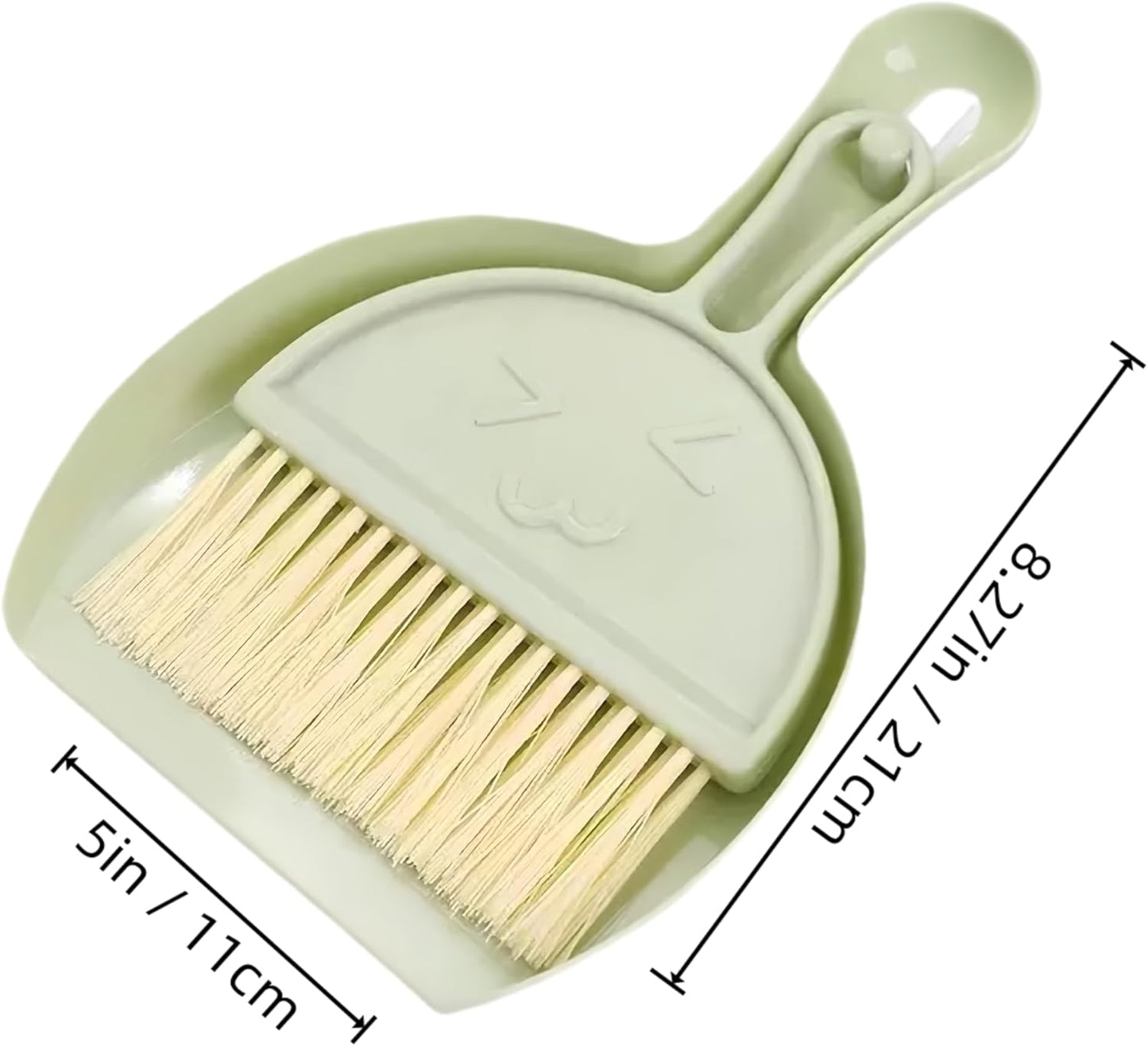 Mini Broom and Dustpan Set (3 Pieces) + Three-Color Cleaning Cloth, Suitable for Cleaning car interiors, Sofas, Kitchens, tabletops, Dining Tables and Desktop Keyboards (Pink, Blue, and Green)