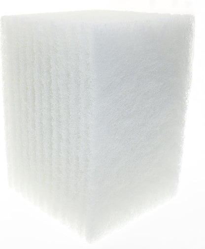 Delicate Scour Pads. Made in Europe. 12 Pack, 4 x 6 Inch Odorless General Purposes Scouring Scrubbers for Cleaning Dishes, Cutlery, Kitchen, Household & Outdoor Things (Orange)