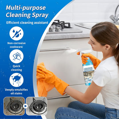 2Pack Spray Cleaner, 2026 New Multi Purpose Cleaning Spray, Upgraded Foam Sprays for Ovens, Powerful Degreaser Sprays for Kitchen, Convenient Handheld Cleaner for Home Family,with towels and sponges