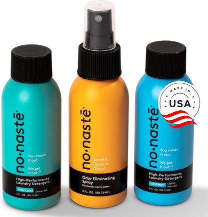 Nonaste Odor Eliminating Spray for Shoes, Gym Bags, Sports Gear & Yoga (16 Oz, Pack of 1) | Long-Lasting Fabric Refresher with Enzymes | Shoe Deodorizer & Gym Bag Deodorizer, Fabric-Safe