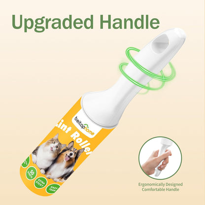 Extra Sticky Lint Roller for Pet Hair, 600 Sheets with 2 Reinforced Handles, Heavy Duty Lint Roller for Clothes, Couch, Furniture & Car