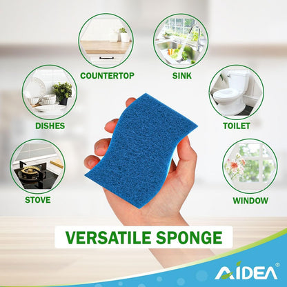 AIDEA XL Sponges Kitchen, 12Count, Non-Scratch Dish Sponges, Large Natural Sponge for Non Stick Cookware, Cellulose Cleaning Sponge for Dishes, Bathroom, Household