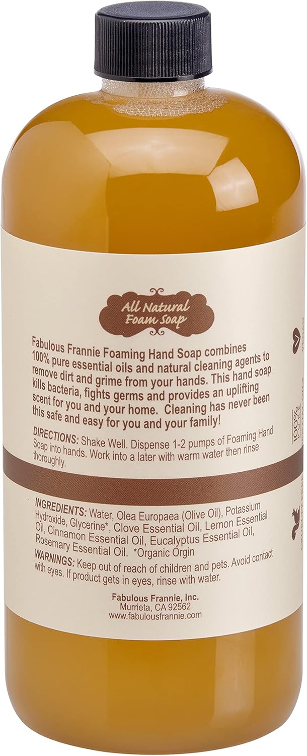Fabulous Frannie All Natural Ingredients No Synthetics Protect Carpet Care made with Pure Essential Oils Clove, Lemon, Cinnamon, Eucalyptus and Rosemary 13 Ounce (Pack of 1)
