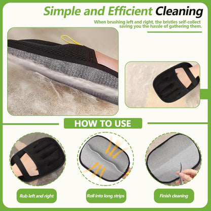Pet Hair Removal Glove for Cats and Dogs - Electrostatic Pet Hair Remover Glove, Reusable Brush Pet Hair Remover for Couch, Carpet, Car Seat & Laundry（1PCS）