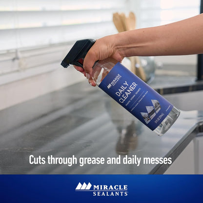 Miracle Sealants Daily Cleaner for Granite, Quartz, Marble, Quartzite, Countertops pH Neutral, 24 oz