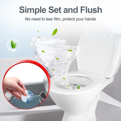 KIISIISO Toilet Bowl Cleaners 40 PACK, Long-Lasting Toilet Bowl Cleaner Tablets with Sustained-Release Technology Against Tough Stains,Automatic Toilet Cleaner for Deodorizing & Descaling