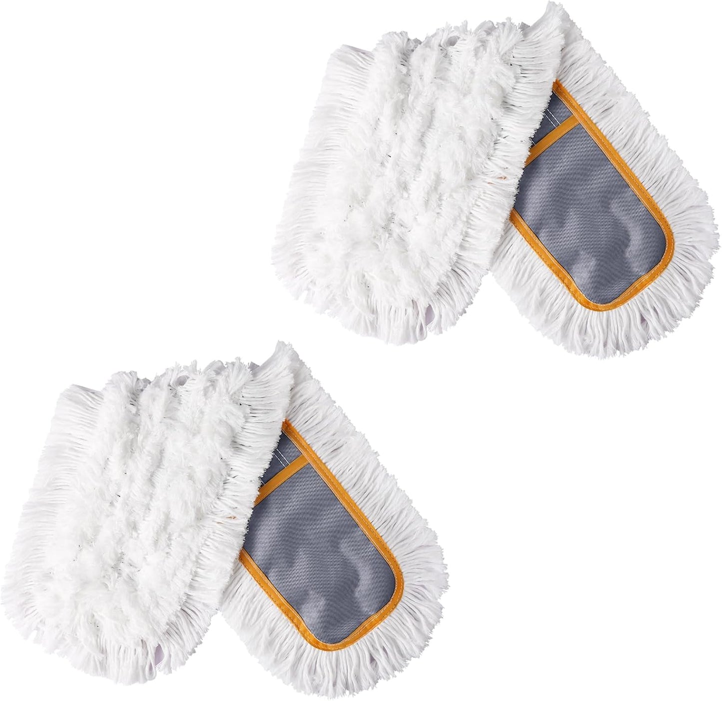 Commercial 24" Dust Mop Pads 2 Pieces Just Fit CLEANHOME Commercial Dust Mop,Grey