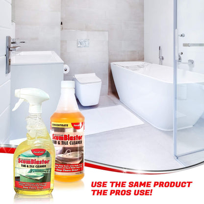 ForceField ScumBlaster: Soap Scum Remover, Tile and Grout Cleaner, Hard Water Stains and Rust, Industrial Strength
