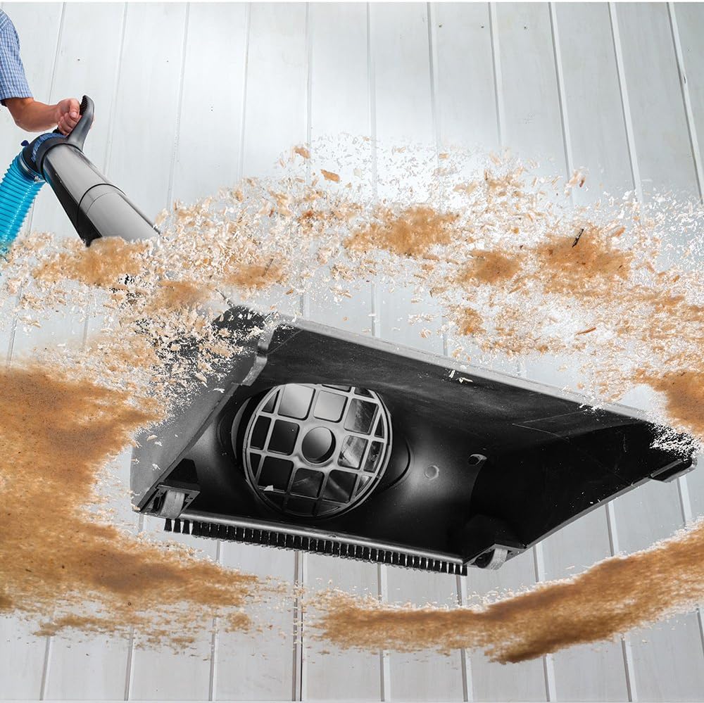 Dust Right 4'' Quick Change Floor Sweep – Dust Collector Accessories Kit Includes Quick Change Floor Sweep, Quick Change Handle, Extension Wand, & Removable Grate - Dust Collection & Air Filtration
