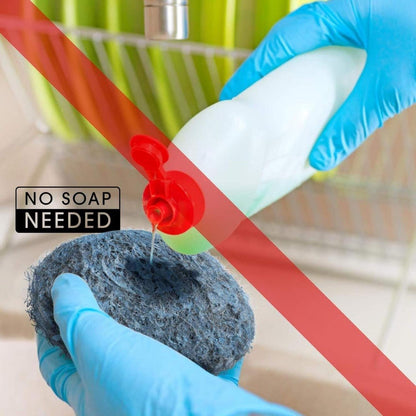 18 Pack Steel Wool Soap Pads by SCRUBIT - Metal Scouring Cooktop Cleaning Pads Used for Dishes, Pots, Pans, and Ovens - Pre-Soaped for Easy Cleaning of Tough Kitchen Grease and Oil
