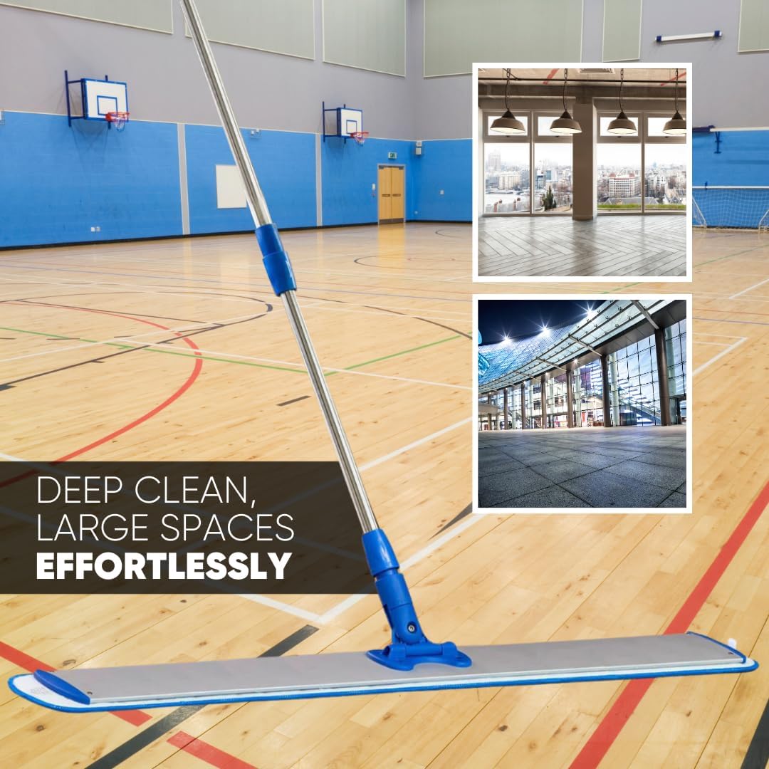 Microfiber Wholesale 18 inch Microfiber Mop Pads - Machine Washable, Reusable, Refills & Replacement Wet Mop Heads Compatible with Any Microfiber Flat Mop System (3 Pack)