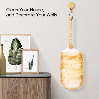 Extendable Cleaning Duster,66.9Inch Telescoping Feather Dusters with Stainless Steel Extension Pole for Cleaning High Ceiling Fan, High Ceilings,Furniture