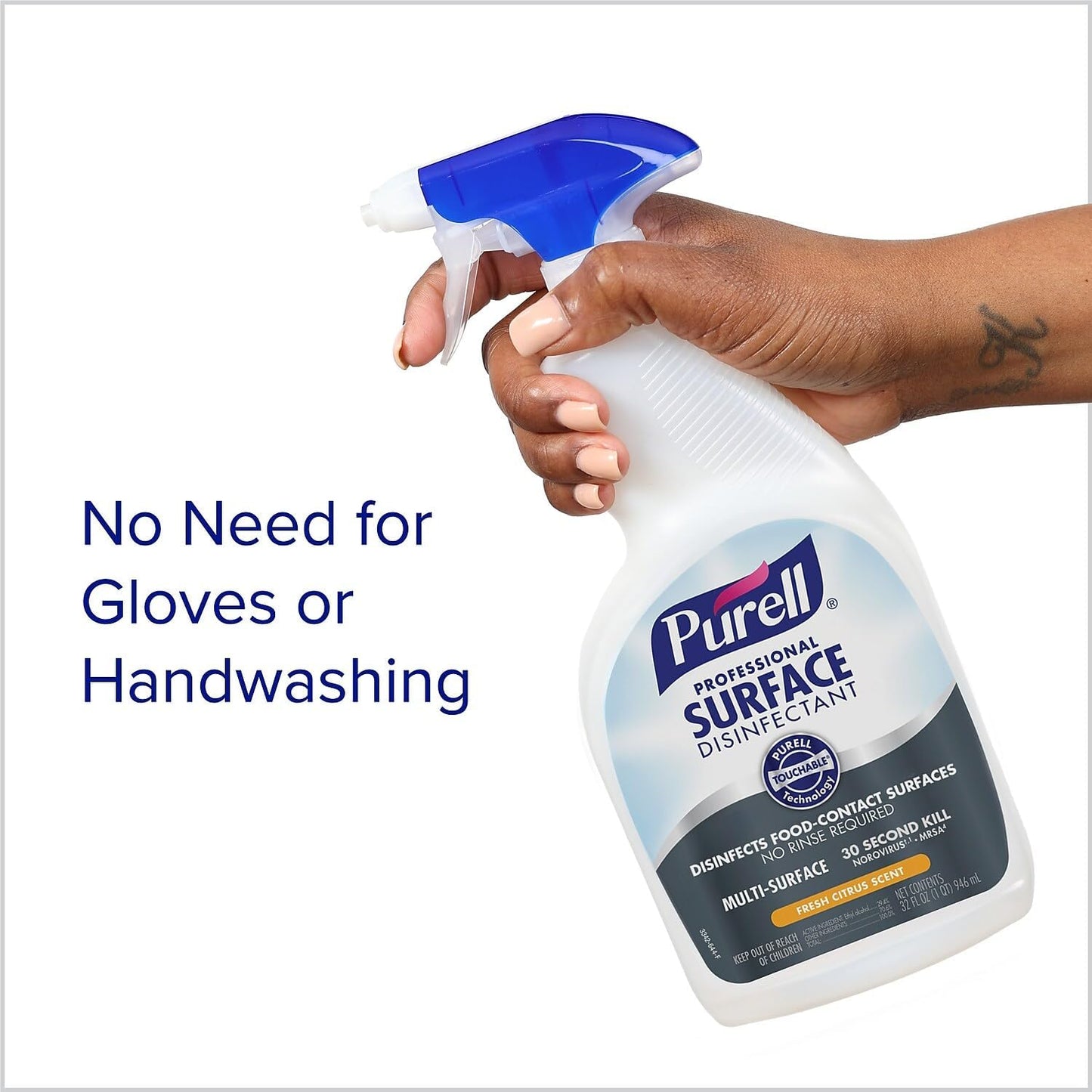 Purell All-Purpose Cleaners & Spray Glass & Surface Cleaner Disinfectant Refill, Fresh Citrus Scent (4342-04)