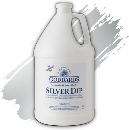 Goddard's Silver Cleaner Dip – Silver Jewelry Cleaner Solution for Filigree Metalwork & Small Items – Professional Use Tarnish Remover – Silverware Cleaning Supplies (10 oz)