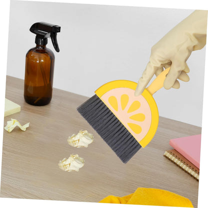 PRETYZOOM Mini Broom and Dustpan Set Lightweight Small Cleaning Kit for Desktop Car Interior Pet Hair Cleanup Compact Dustpan and Brush for Home Office Use