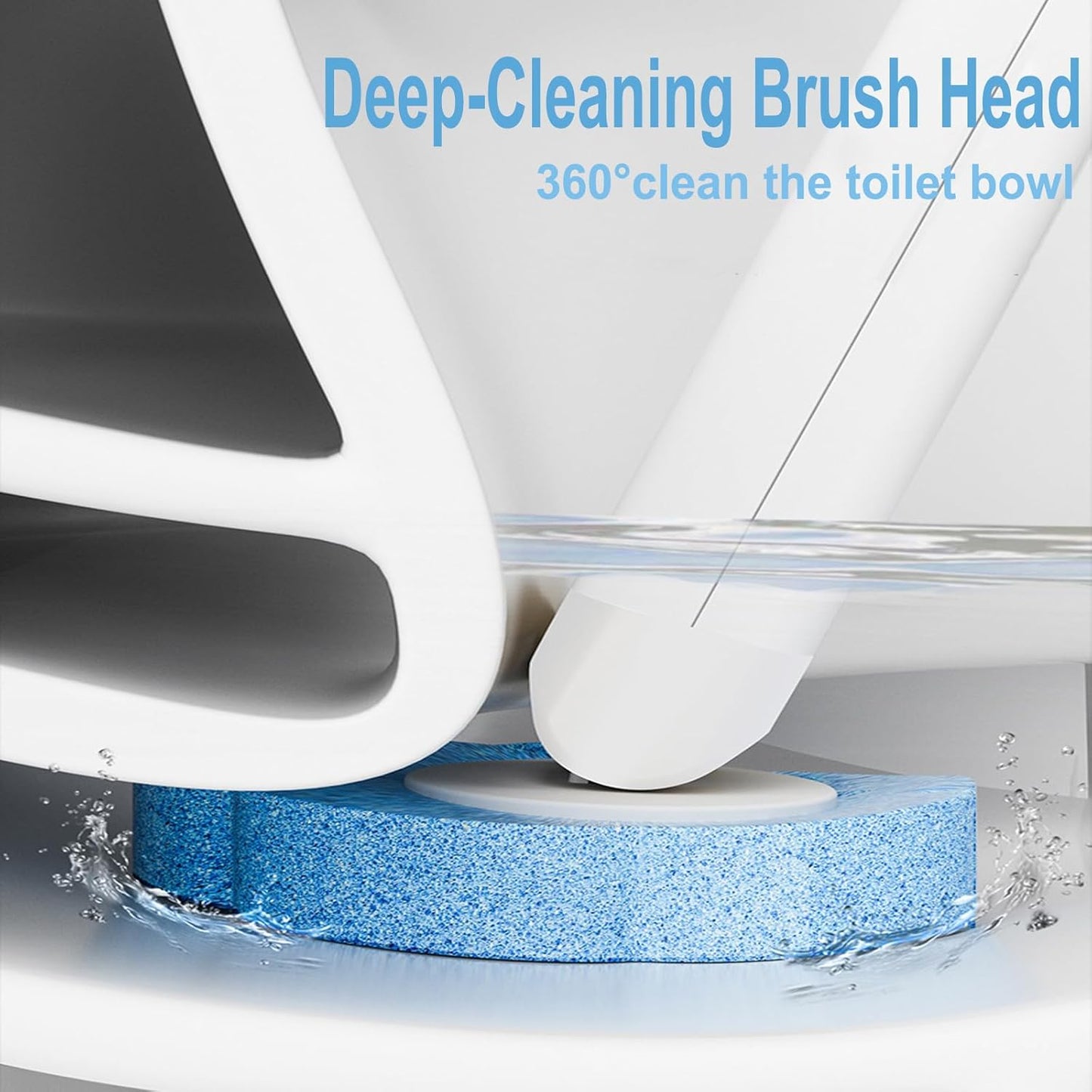 Disposable Toilet Brush， 2 Pack Toilet Wand and Holder with 54 Cleaner Refills Disposable Toilet Cleaning System Cleaner Pads for Toilet Bowl，Bathroom Cleaning，Sink，Bathtub - White