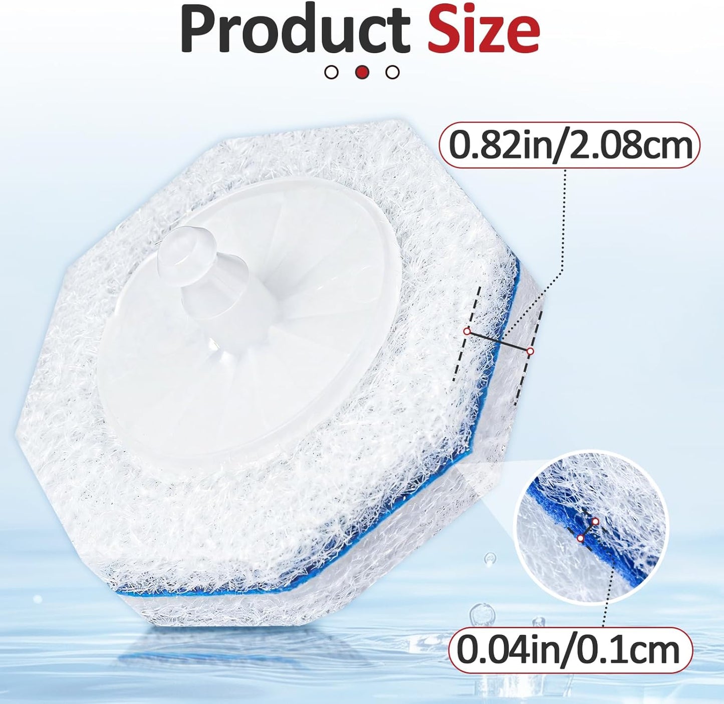 120 Pcs Toilet Wand Refills Compatible with Clorox ToiletWand System, Disposable Brush Heads with Dense Fibers, for Deep Toilet Bowl Cleaning
