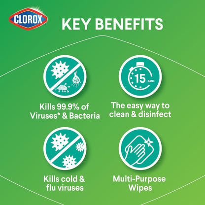 Clorox Disinfecting Wipes, Bleach Free Cleaning Wipes - Fresh Scent, 75 Count