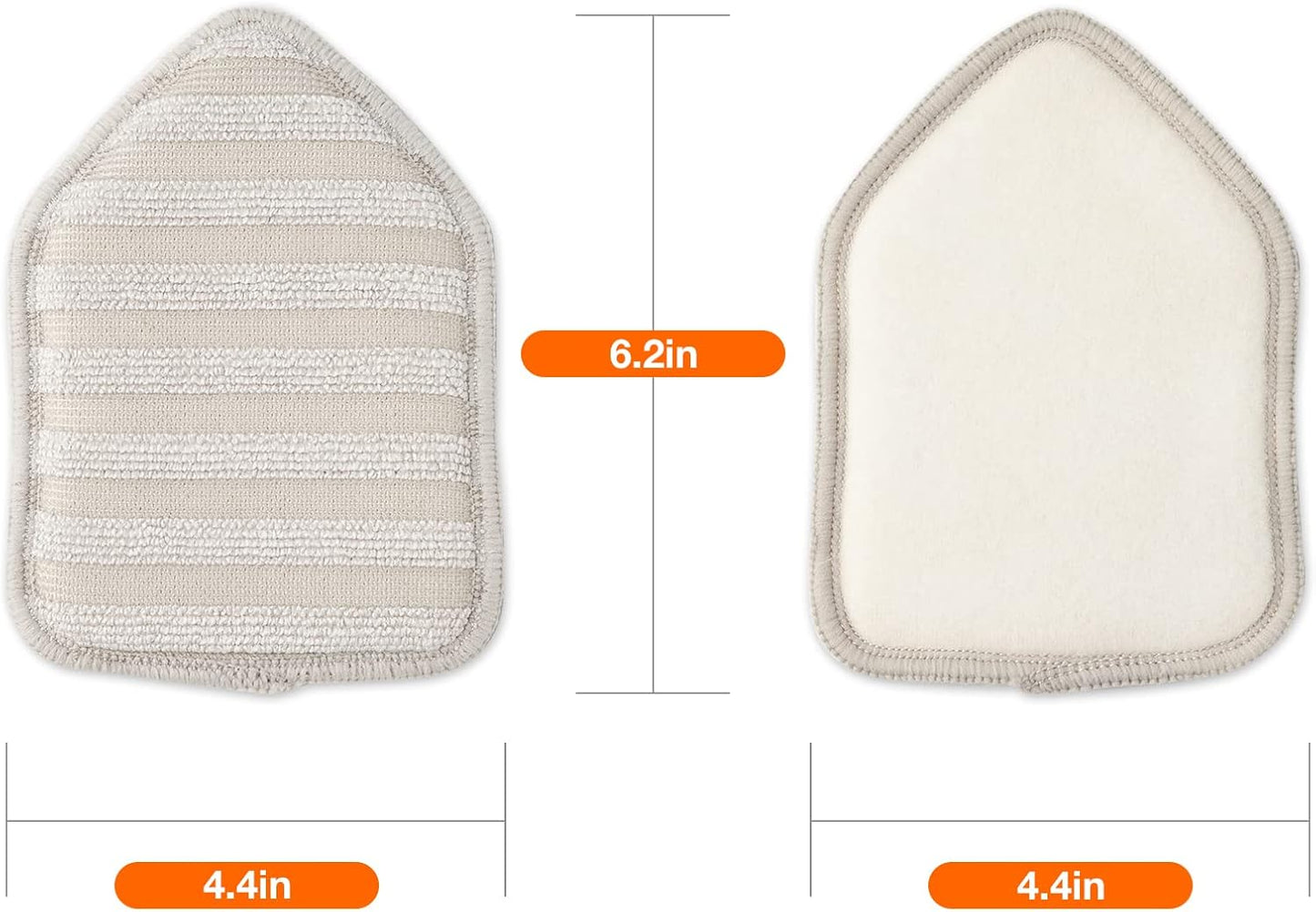 CLEANHOME Microfiber Replacement Pads 3 Pieces Suitable for Tub Tile Scrubber Brushes（ASIN:B09GF2LSZ8)