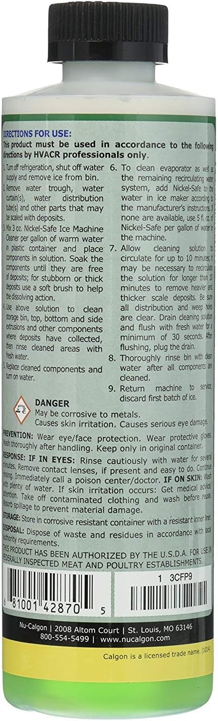 Nu-Calgon 428734 Ice Machine Cleaner 16 oz (2-(Pack))