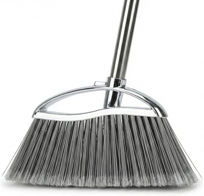 Indoor Soft Bristles Sweeping Broom,Long Handle Kitchen Angle Broom for Floor Cleaning Home Office Hardwood