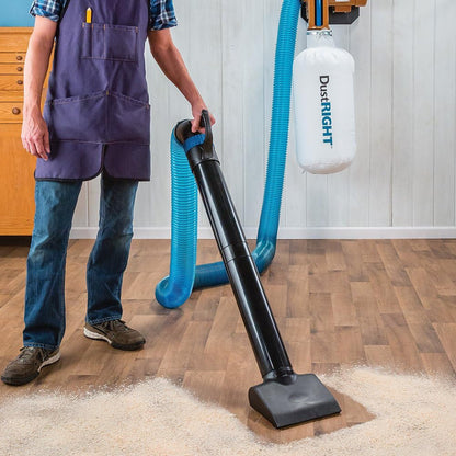 Dust Right 4'' Quick Change Floor Sweep – Dust Collector Accessories Kit Includes Quick Change Floor Sweep, Quick Change Handle, Extension Wand, & Removable Grate - Dust Collection & Air Filtration