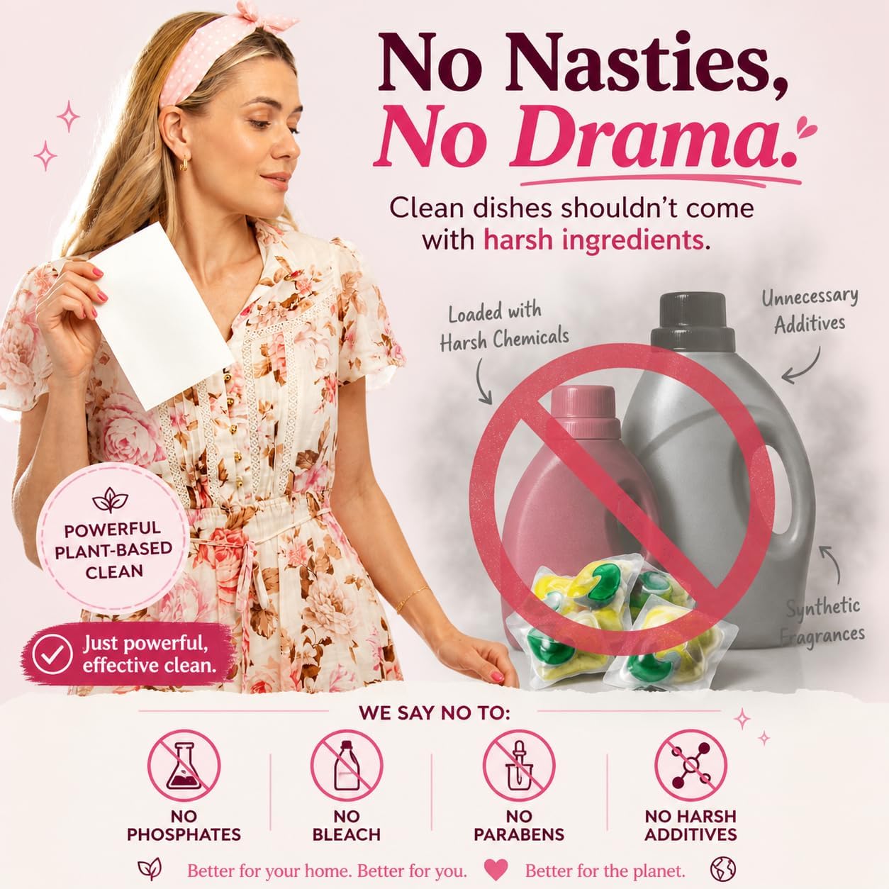 Glory Days Dishwasher Sheets – Citrus Socialite | Eco Friendly, Clean Dishwasher Detergent | Dual Enzyme, Plastic-Free, Vegan | 30 Count