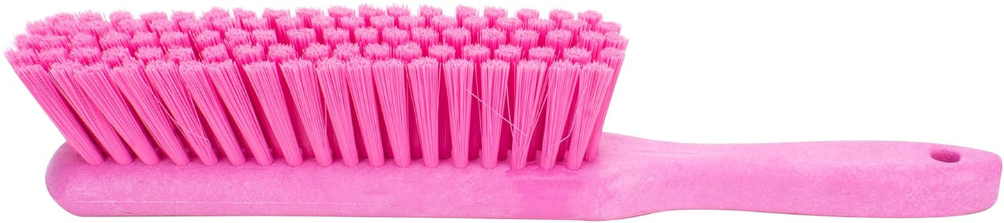 SPARTA Handheld Soft Counter Brush 8 Inch Bristle Span, Multi-Use Dust Brush with 5 Inch Handle for Tables, Countertops, and Delicate Surfaces, Polyester, Orange