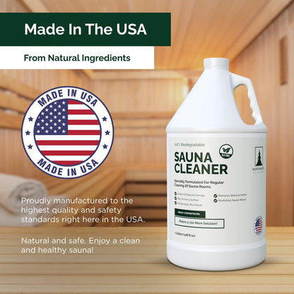Northwood Sauna - Sauna Cleaner - Natural Wood Cleaner & Deodorizer - Ready-to-Use Spray - 1 Quart (32 Fl Oz)