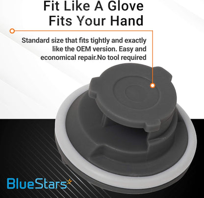 BlueStars 8564929 Dishwasher Rinse Aid Cap - Ultra Durable Dispenser Cap - Compatible with Whirlpool Jenn-Air KitchenAid Dishwashers - Replaces WP8564929 PS982160 AP3866312 AP3866312