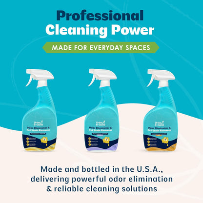 Urine B-Gone, Professional Enzyme Odor Eliminator & Pet Stain Remover, Human, Cat & Dog Urine Cleaner, Effective on Laundry, Carpets & More, Original Scent, 1 Gallon