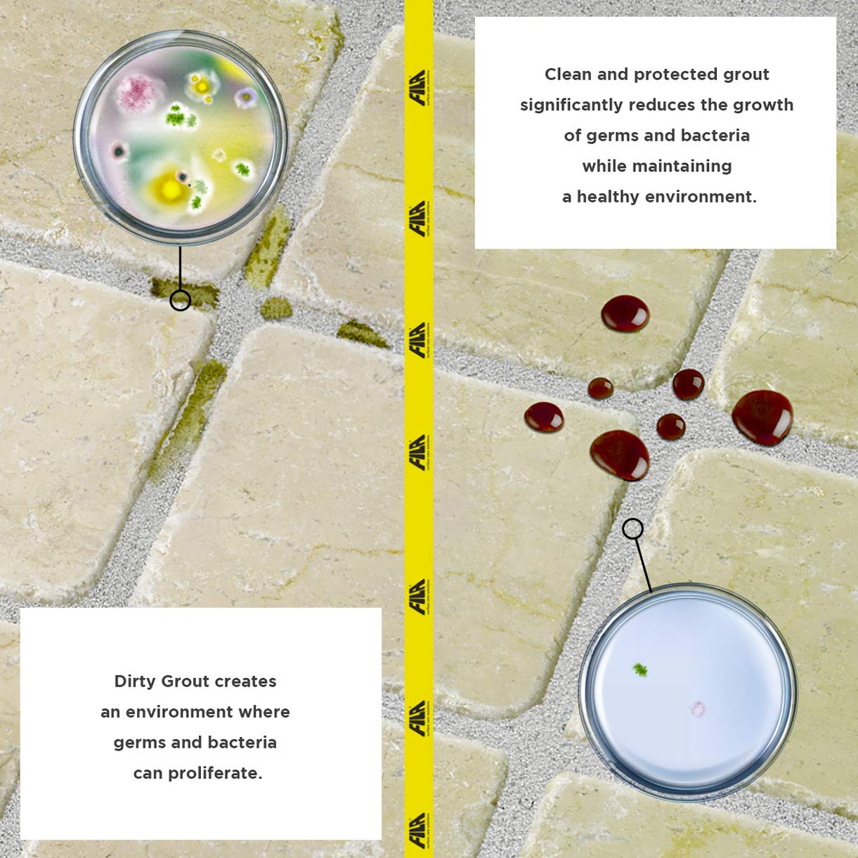 FILA Grout Sealer Spray Filagrout Proof 24 OZ, Grout Sealer for Tile and Stone, Eco-friendly