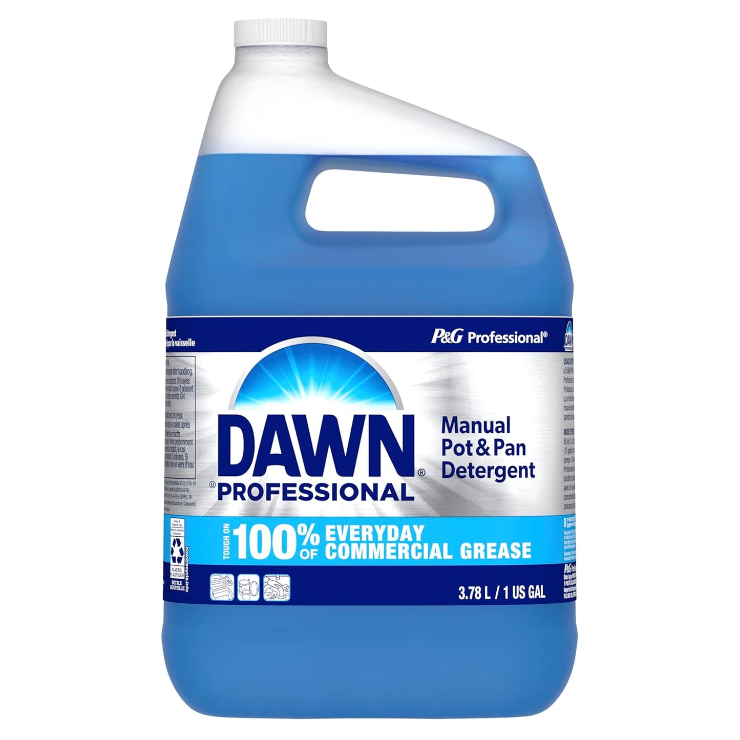 Dawn Professional Pot and Pan Detergent, Regular Scent, 3.8l (Case of 4)