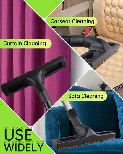For Shark Vacuum Attachments, Round Horse Hair Vacuum Brush Attachment For Shark Vacuum Brush Attachment With 1-1/4” To 1-3/8” Adapter, For Dusting Car Seats & Upholstery, 3 Pack