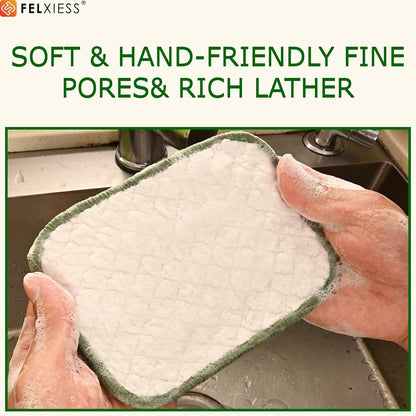 2026 New Double Side Non Scratch Wire Dishcloths,Multipurpose Wire Dishwashing Rags for Wet and Dry, Reusable Metal Dish Cloth,Wire Miracle Cleaning Cloths for Kitchen(Silver 6Pcs)