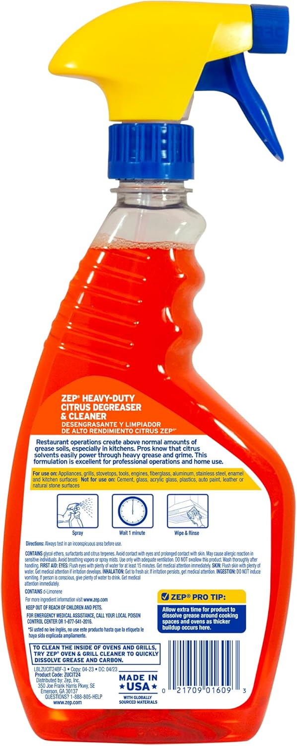 ZEP ZUCIT32CA 32 Oz Degreaser Citrus Scent