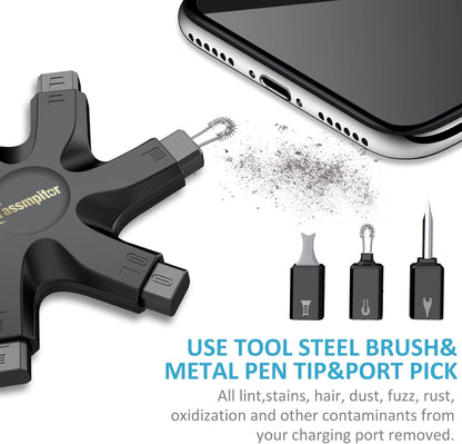 Tassmpitor for iPhone Cleaning Kit Port Cleaner, Repair and Restore Tool for iPad Pro Watch Cell Phone Charging Port, Lightning Charger Cables Speaker Airpod Cleaning Putty Dust for All Devices