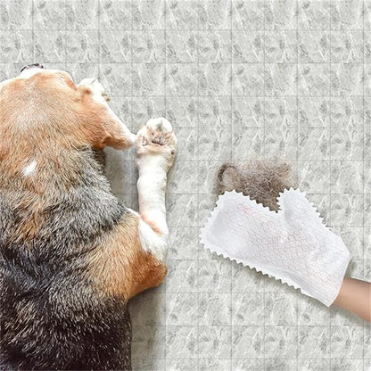 20 Pcs Home Dust Removal Gloves, Non Woven Gloves, Dry And Wet Dual-Purpose Cloth, Household Dishwashing And Dust Removal Cloth,Microfiber Fish Scale Cleaning Duster Glove, Disposable Cloth Gloves