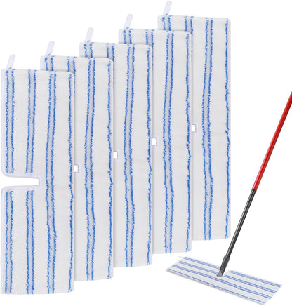 Mop Heads Replacements Compatible with Cedar Dual-Action Flip Mop - Microfiber Mop Replace Pads for Dry/Wet Use - Reusable Washable Dust Mop Refills for Floor Cleaning,5 Pack