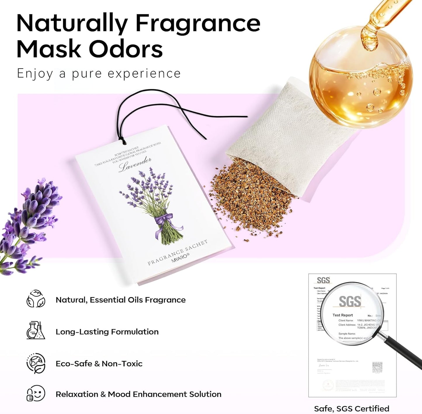 MYARO 12 Pack Fresh Linen Scented Sachets for Drawer, Closet & Car Air Freshener Bags | Odor Eliminator & Fabric Refresher | Crisp, Clean Home Fragrance Gift Set