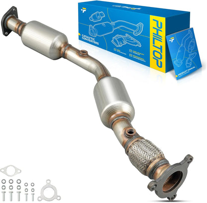 PHILTOP Left and Right Catalytic Converter Replacement For 2005-2010 300 2.7/3.5L V6 RWD, 2006-2010 Charger 2.7/3.5L V6 RWD, 2005-2008 Magnum 2.7/3.5L V6 RWD Replace 55434, 55433 (EPA Compliant) - Colors A