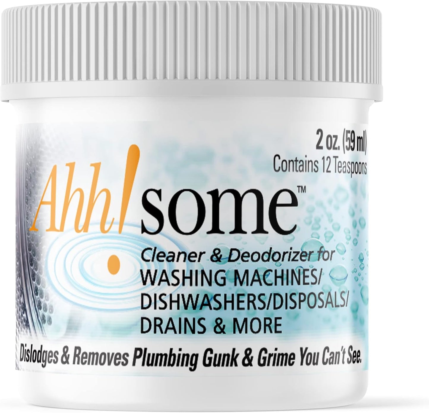 2 in 1 Washing Machine/Dishwasher Bio Cleaner & Deodorizer Gel, 24 Cleanings in a single container, Septic Safe Formula to clean inside out of Front End, Top End, HE Washing Machines and Dishwashers
