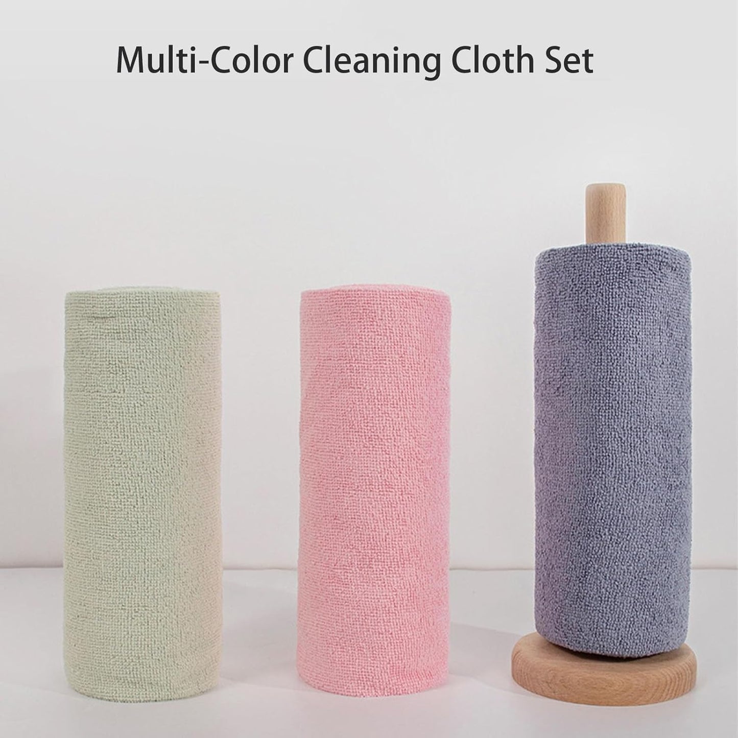 Microfiber Cleaning Cloths Roll of 20 - Tear-Off Reusable Washable Towels, 9.8x9.8 Inches, Absorbent and Lint-Free, Scratch-Free for Car Detailing, Household Cleaning, Kitchen, Windows(Yellow)