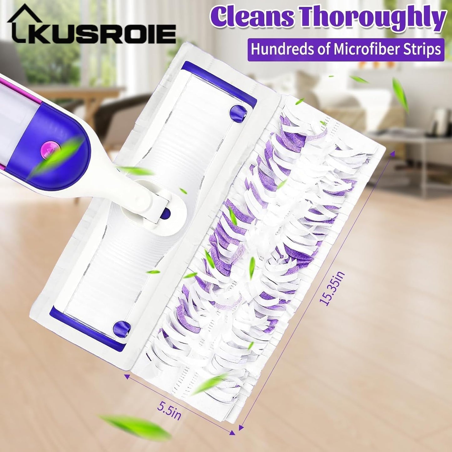 20 Pack Disposable Mop Pads Compatible with Swiffer Power Mop Pads Replacement for Swiffer Power Mop Refills, Multi-Surface Mopping Pad Refills, Wet Pads Refill for Floor Cleaning