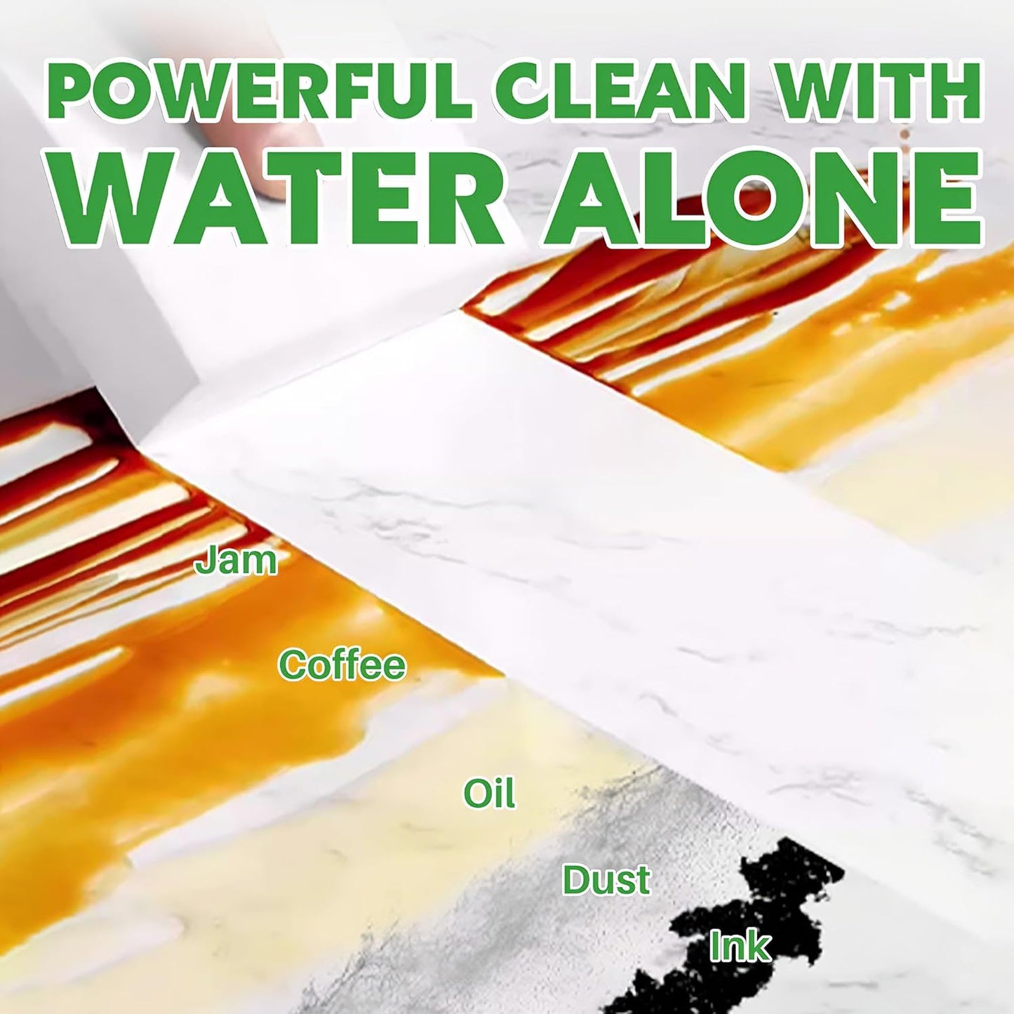 Glass Cooktop Cleaner Sponge, 10 Pack GRS Certified Stove Top Cleaner 2X Density Magic Melamine Sponge Eraser, Extra Durable & Long Lasting, for Kitchen Glass Marble Ceramics Top Daily Cleaning