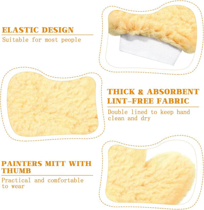 Remerry 12 Pcs Painters Mitt Painting Gloves with Thumb Paint Mitt Cleaning Dusting Gloves for Painters Decorators