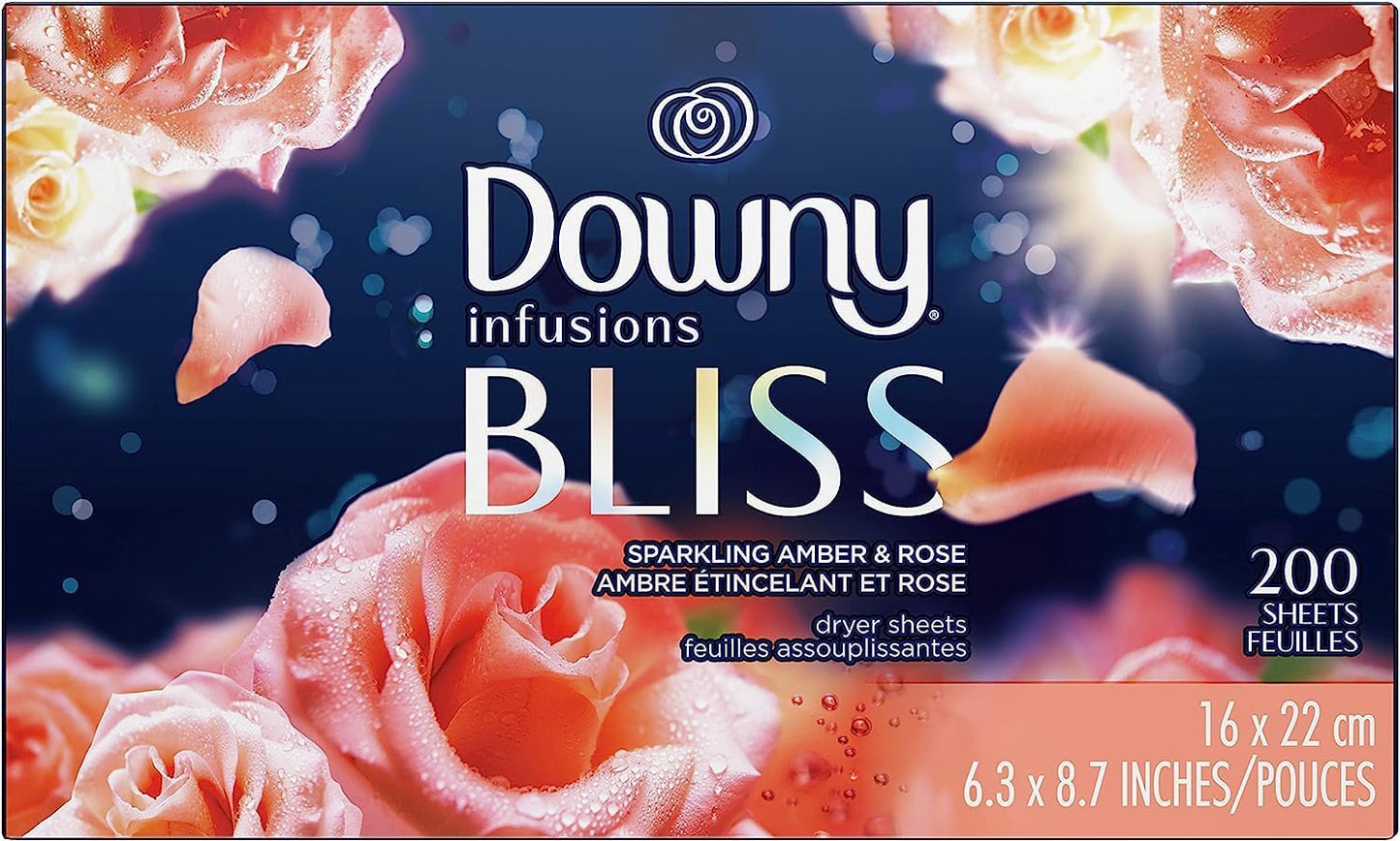 Downy Calm Mega Dryer Sheets, Large Fabric Softener Sheets for Laundry , Static Guard & Softness Boost, Laundry Dryer and Fabric Sheets, 180 Count