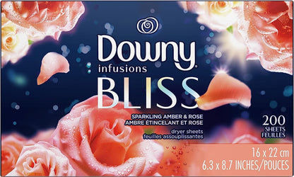 Downy Calm Mega Dryer Sheets, Large Fabric Softener Sheets for Laundry , Static Guard & Softness Boost, Laundry Dryer and Fabric Sheets, 180 Count