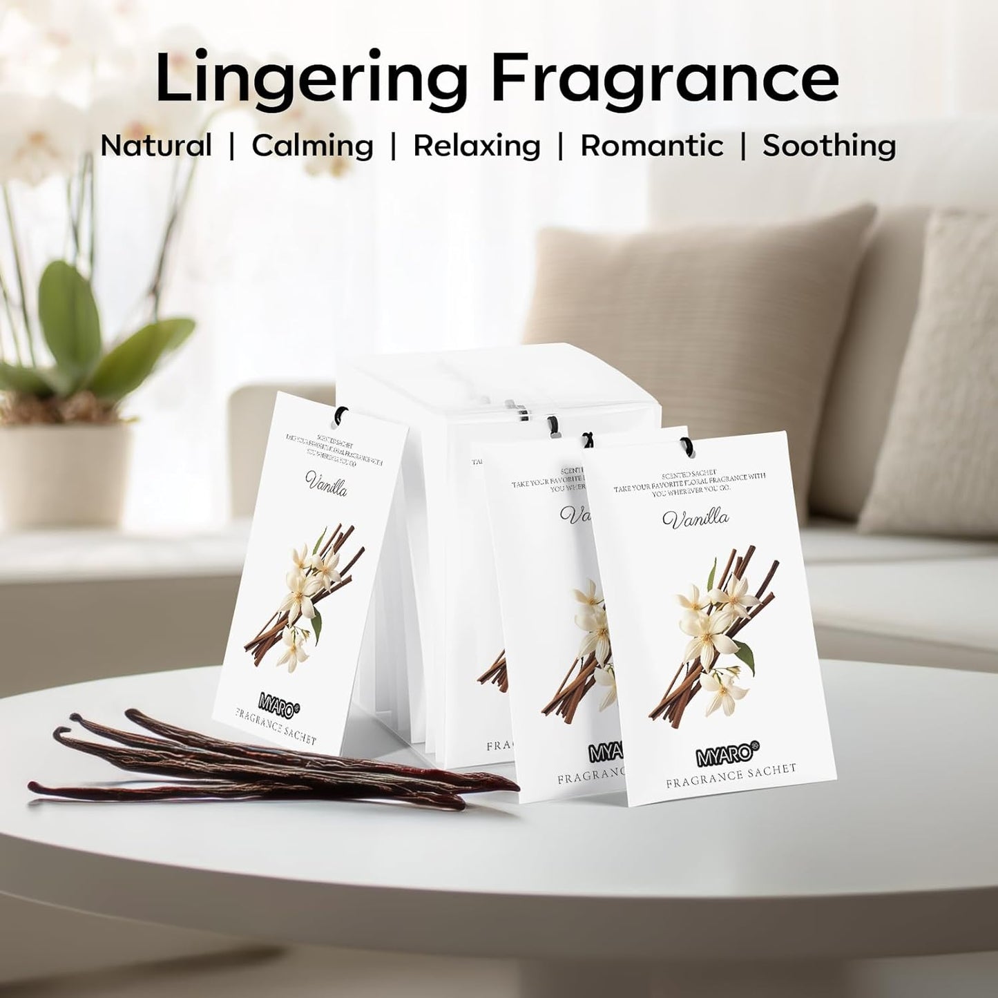 MYARO 12 Pack Fresh Linen Scented Sachets for Drawer, Closet & Car Air Freshener Bags | Odor Eliminator & Fabric Refresher | Crisp, Clean Home Fragrance Gift Set
