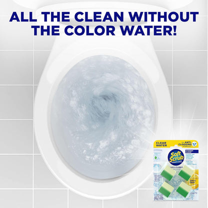 Soft Scrub In-Tank Toilet Cleaner Clear Water DuoCubes, 4ct, Lemon Fresh